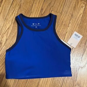 Wilo royal blue high neck sports bra